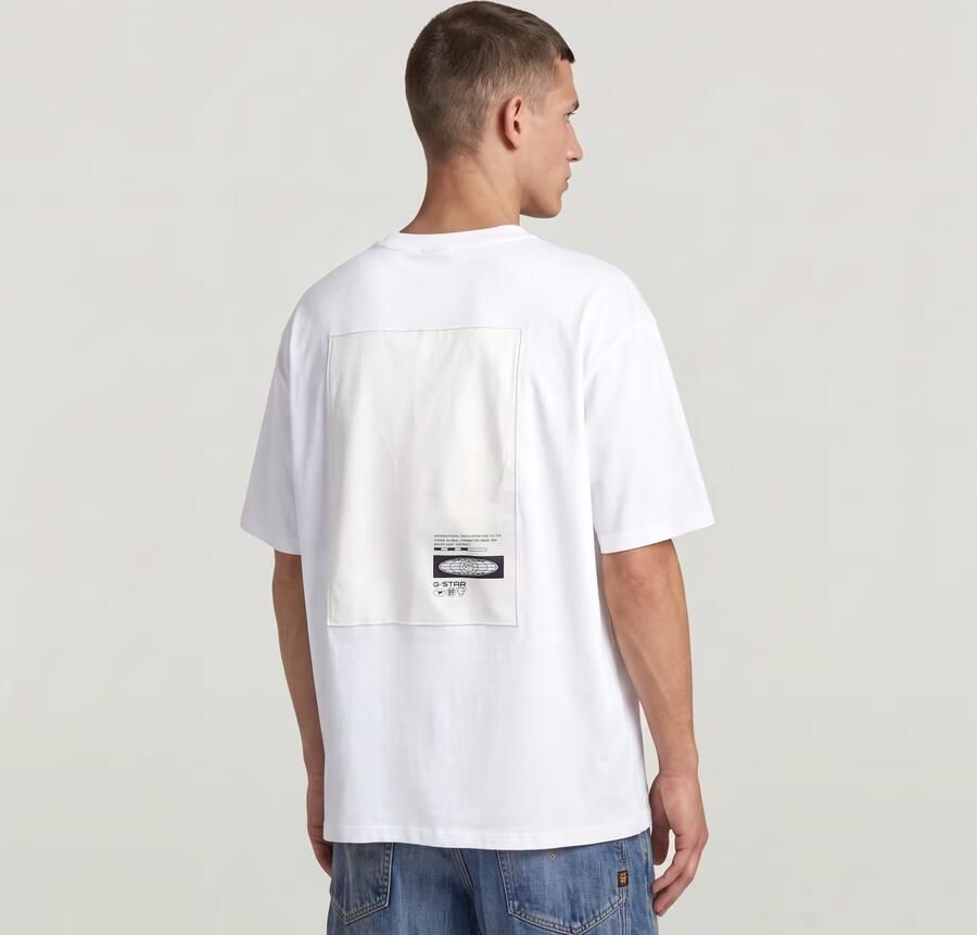 G-Star RAW Back Applique Relaxed T-Shirt Wit Heren - Foto 3