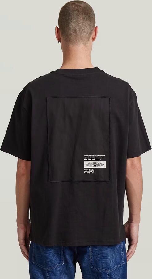 G-Star RAW Back Applique Relaxed T-Shirt Zwart Heren