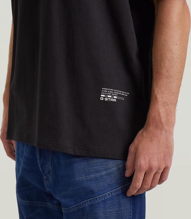 G-Star RAW Back Applique Relaxed T-Shirt Zwart Heren - Foto 3