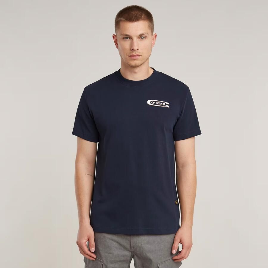 G-Star RAW Back Graphic Arch T-shirt Donkerblauw Heren