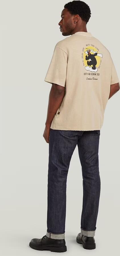 G-Star RAW Back Graphic Loose T-Shirt Beige Heren - Foto 8