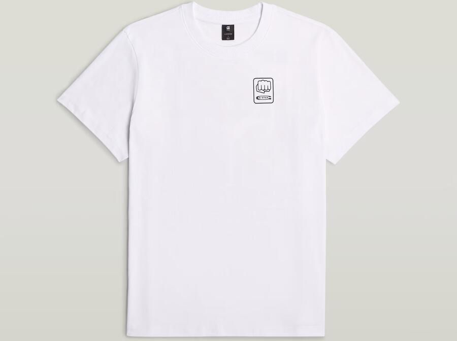 G-Star RAW Back Graphic Loose T-Shirt Wit Heren - Foto 7