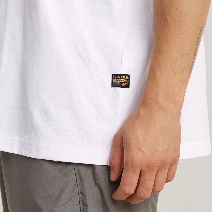 G-Star RAW Back Graphic Loose T-Shirt Wit Heren - Foto 2