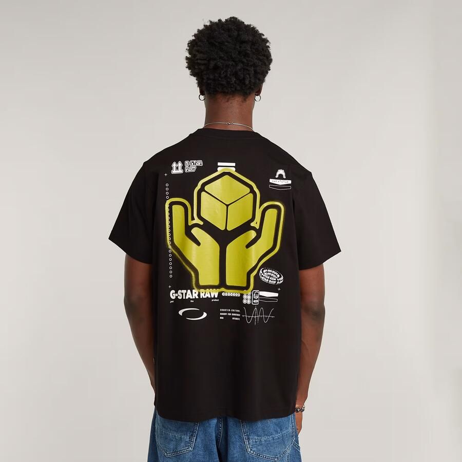 G-Star RAW Back Graphic Loose T-Shirt Zwart Heren - Foto 7