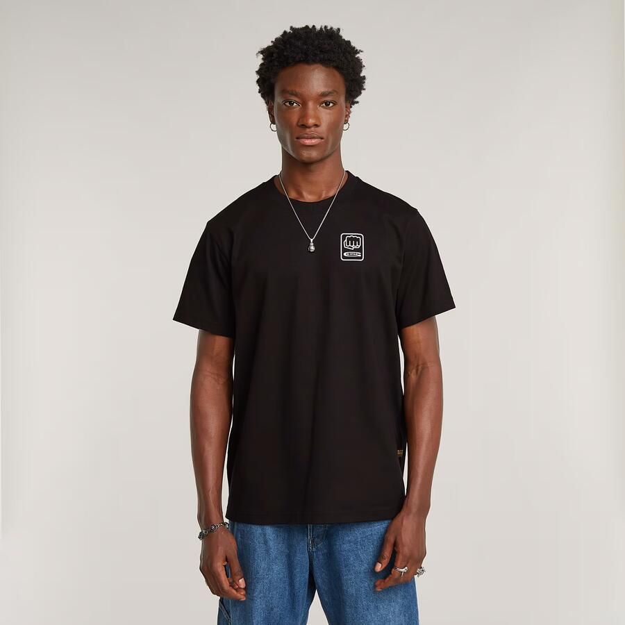 G-Star RAW Back Graphic Loose T-Shirt Zwart Heren