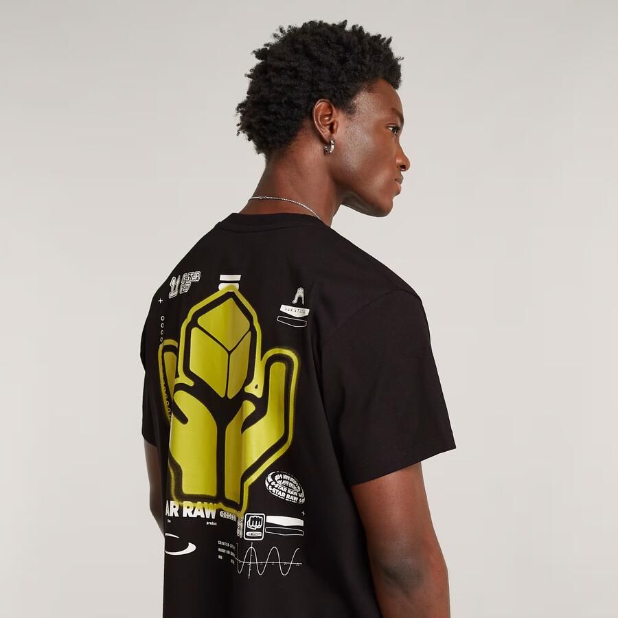G-Star RAW Back Graphic Loose T-Shirt Zwart Heren - Foto 3