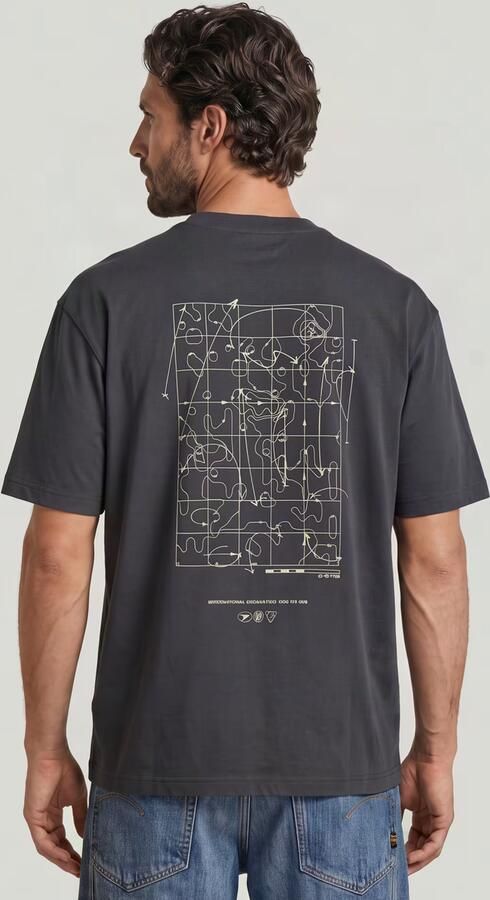 G-Star RAW Back Graphic Relaxed T-shirt Grijs Heren - Foto 7