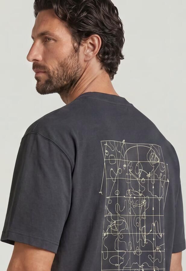 G-Star RAW Back Graphic Relaxed T-shirt Grijs Heren - Foto 5