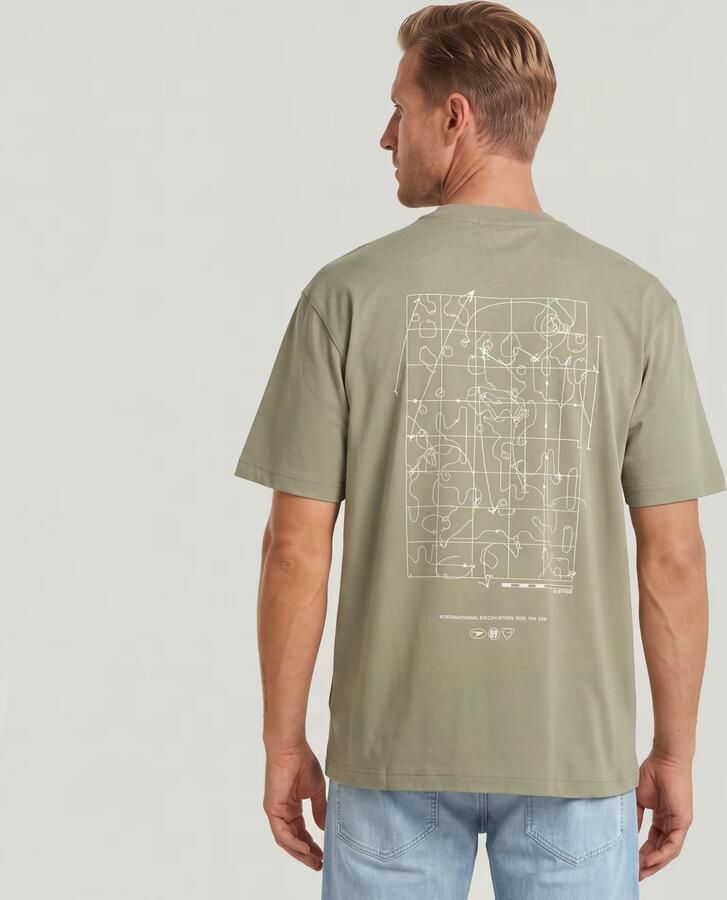 G-Star RAW Back Graphic Relaxed T-shirt Groen Heren - Foto 5