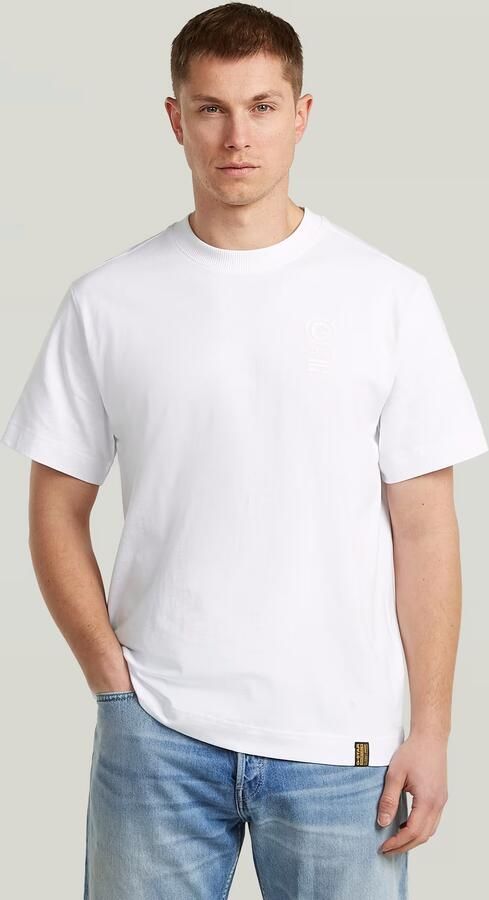 G-Star RAW Back Graphic T-Shirt Wit Heren