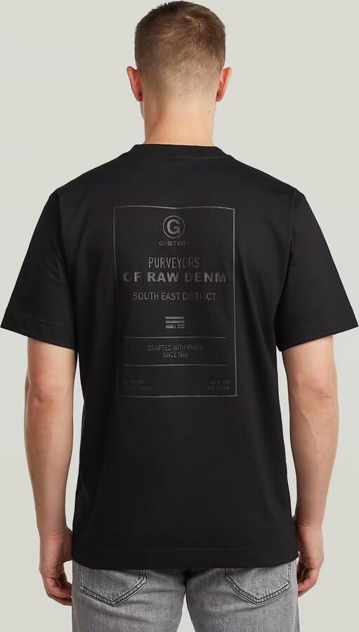 G-Star RAW Back Graphic T-Shirt Zwart Heren - Foto 5