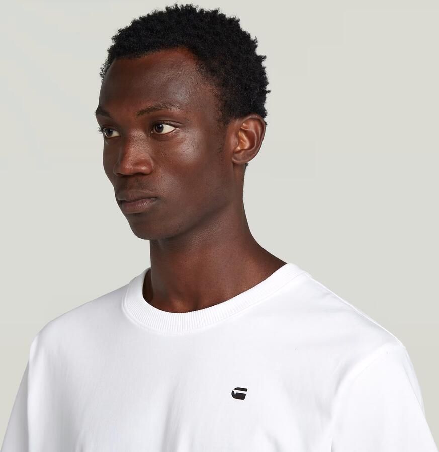 G-Star Raw T-shirt Korte Mouw D26839 C784 BACK PHOTO-H750 WHITE DENIM - Foto 2