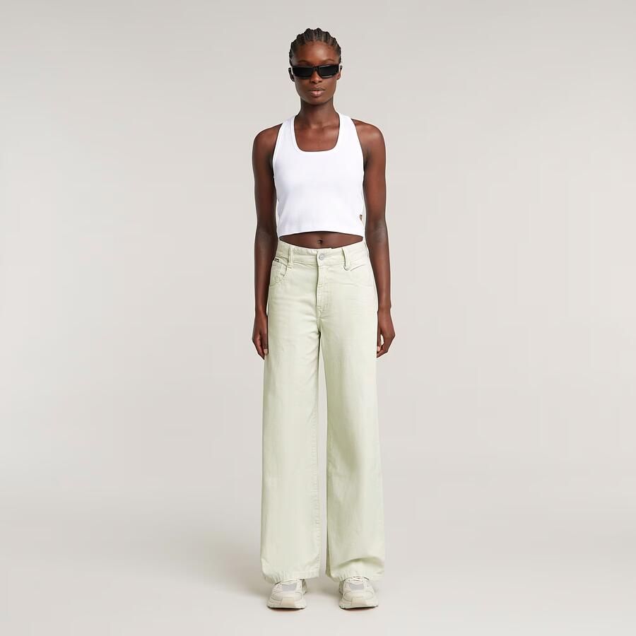 G-Star RAW Back Snap Slim Cropped Top Wit Dames - Foto 2