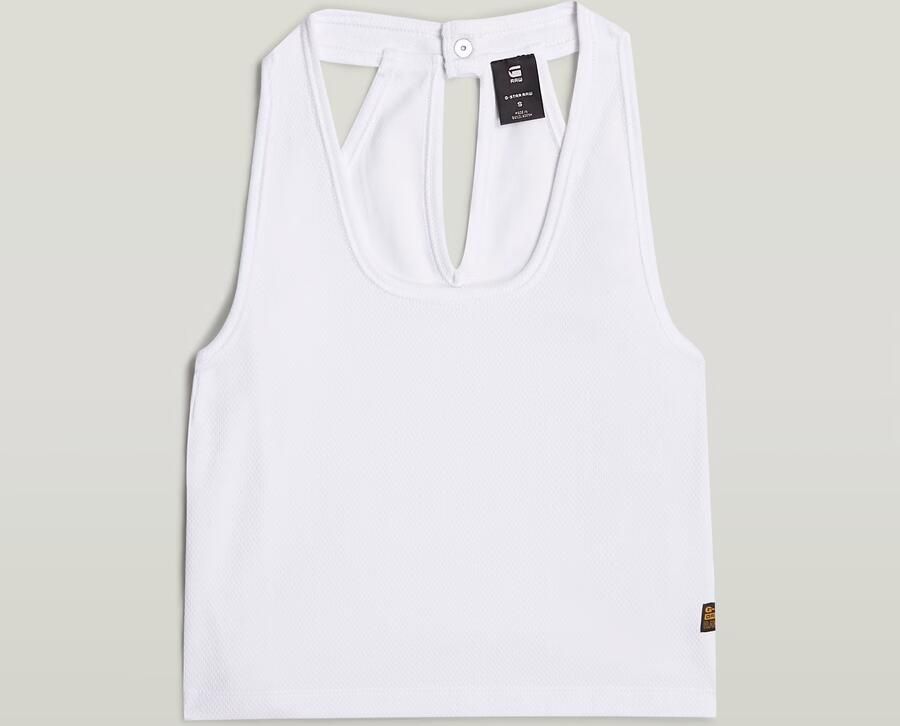 G-Star RAW Back Snap Slim Cropped Top Wit Dames - Foto 6
