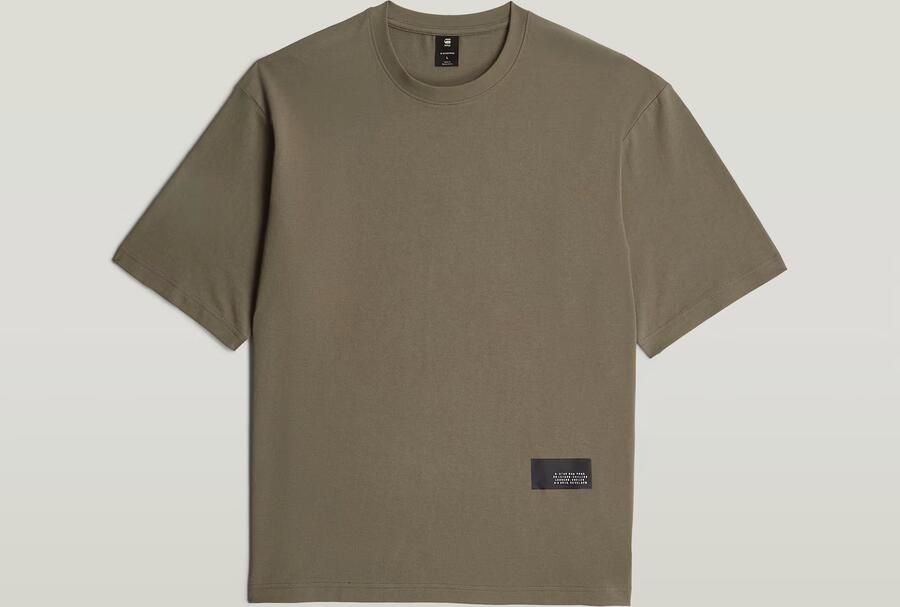 G-Star RAW Badge Boxy T-shirt Bruin Heren - Foto 4