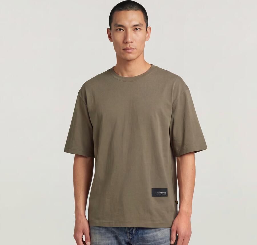 G-Star RAW Badge Boxy T-shirt Bruin Heren - Foto 5