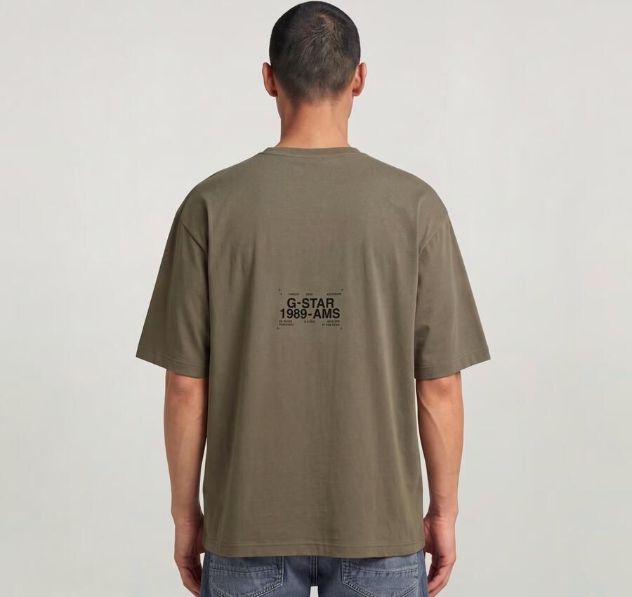G-Star RAW Badge Boxy T-shirt Bruin Heren - Foto 6