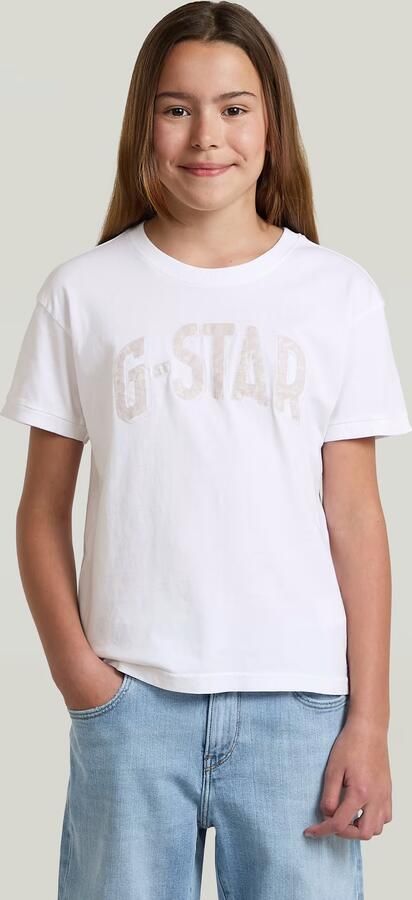 G-Star RAW Badge Top T-Shirt voor meisjes Wit meisjes - Foto 4