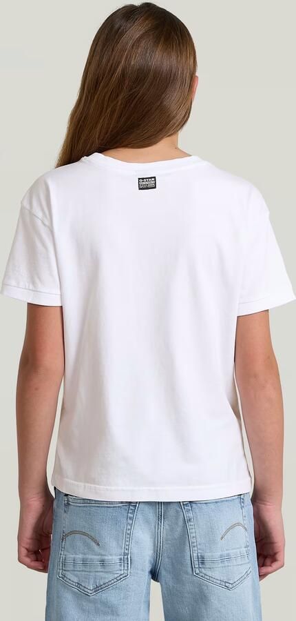 G-Star RAW Badge Top T-Shirt voor meisjes Wit meisjes - Foto 8