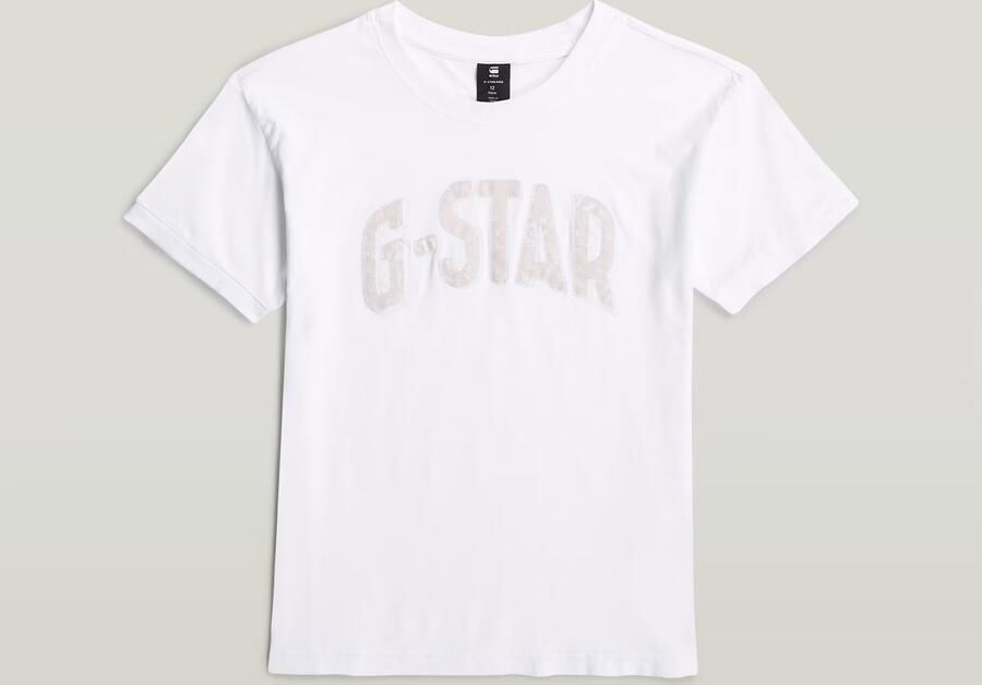G-Star RAW Badge Top T-Shirt voor meisjes Wit meisjes - Foto 5