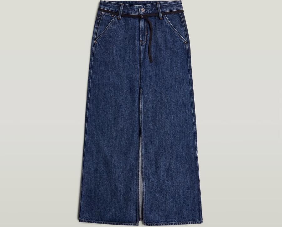G-Star RAW Baggy Maxi Rok Donkerblauw Dames - Foto 6