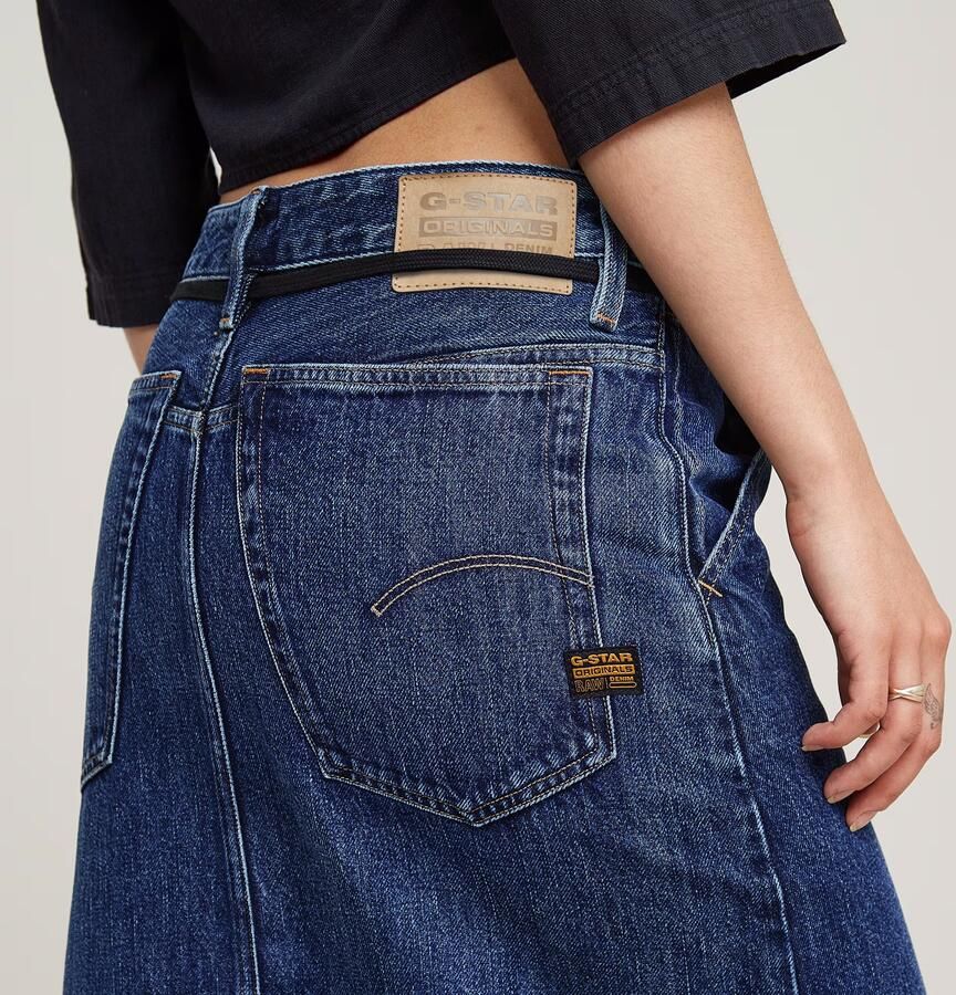 G-Star RAW Baggy Maxi Rok Donkerblauw Dames - Foto 4
