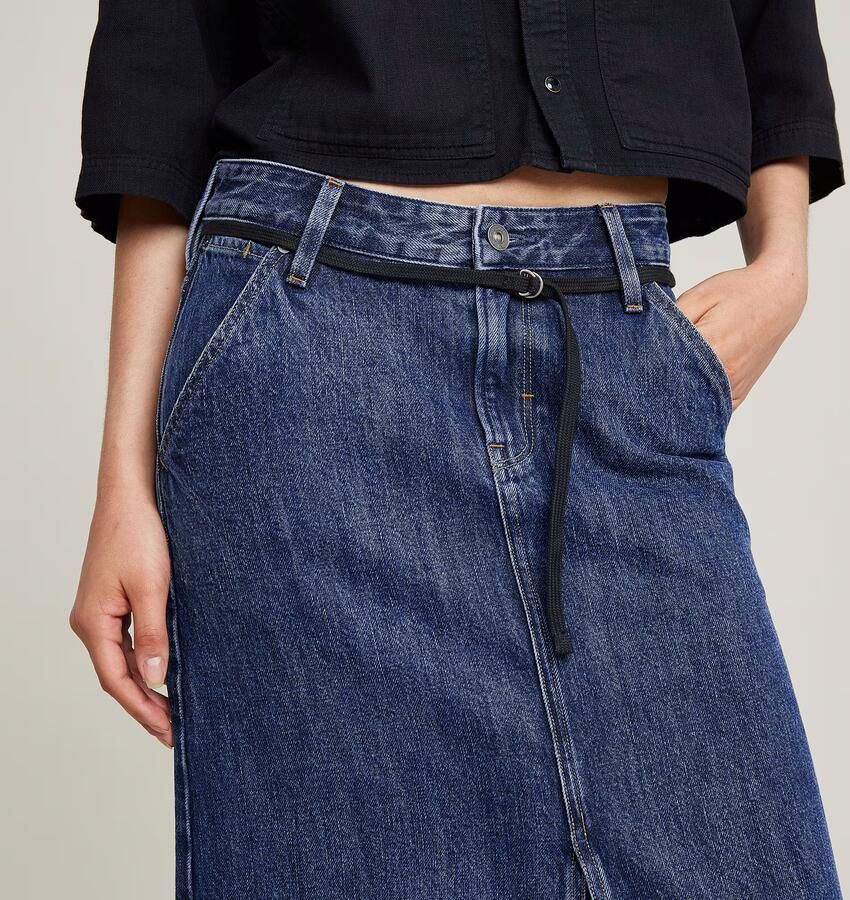G-Star RAW Baggy Maxi Rok Donkerblauw Dames - Foto 5