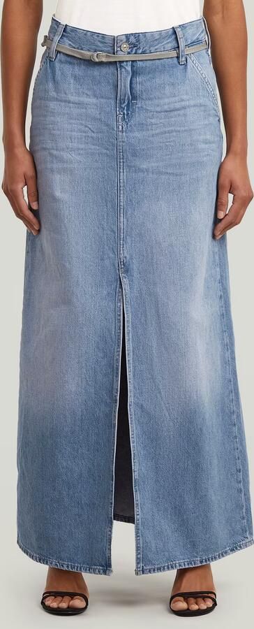 G-Star RAW Baggy Maxirok Lichtblauw Dames - Foto 7