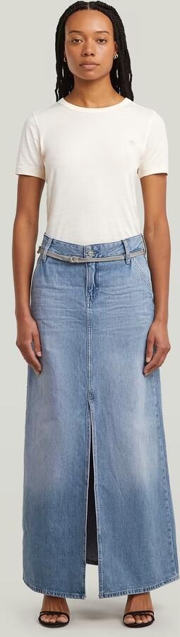 G-Star RAW Baggy Maxirok Lichtblauw Dames - Foto 6