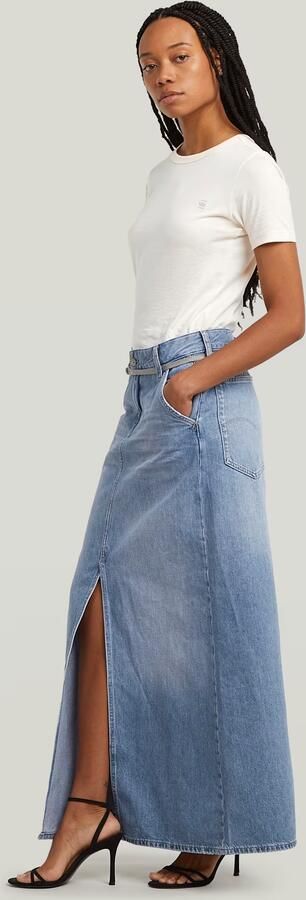 G-Star RAW Baggy Maxirok Lichtblauw Dames - Foto 5