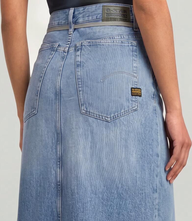 G-Star RAW Baggy Maxirok Lichtblauw Dames - Foto 5