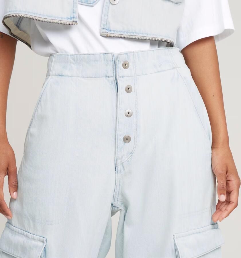 G-Star Raw Jeans D26425-D436C BALLOON CARGO-BEACHED FADED CLIFTON BLUE - Foto 5