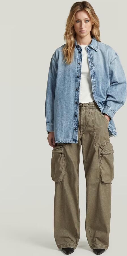 G-Star RAW Balloon Cargobroek Bruin Dames - Foto 6