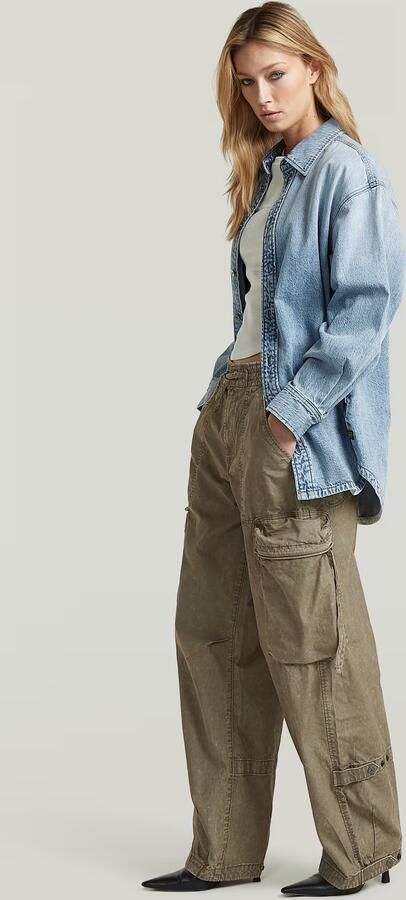 G-Star RAW Balloon Cargobroek Bruin Dames - Foto 7