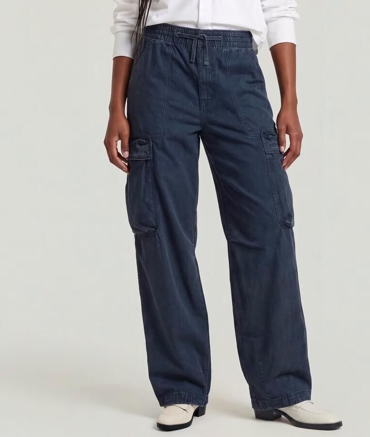 G-Star RAW Balloon Cargobroek Donkerblauw Dames - Foto 6