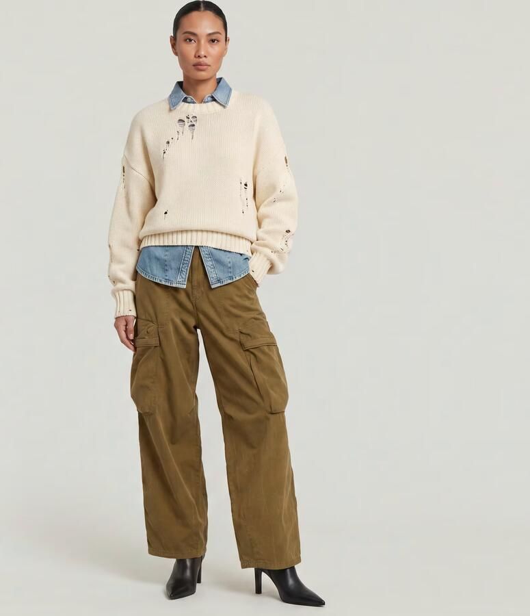 G-Star RAW Balloon Cargobroek Groen Dames - Foto 6