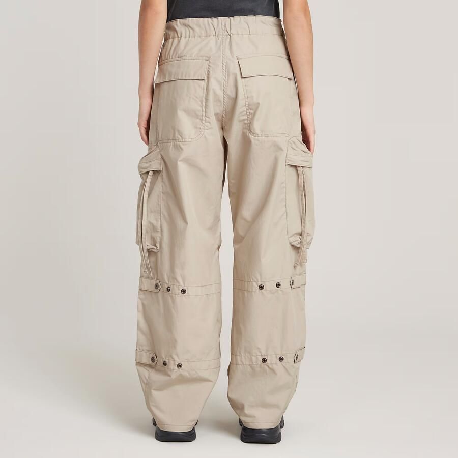 G-Star RAW Balloon High Waist Cargobroek Beige Dames