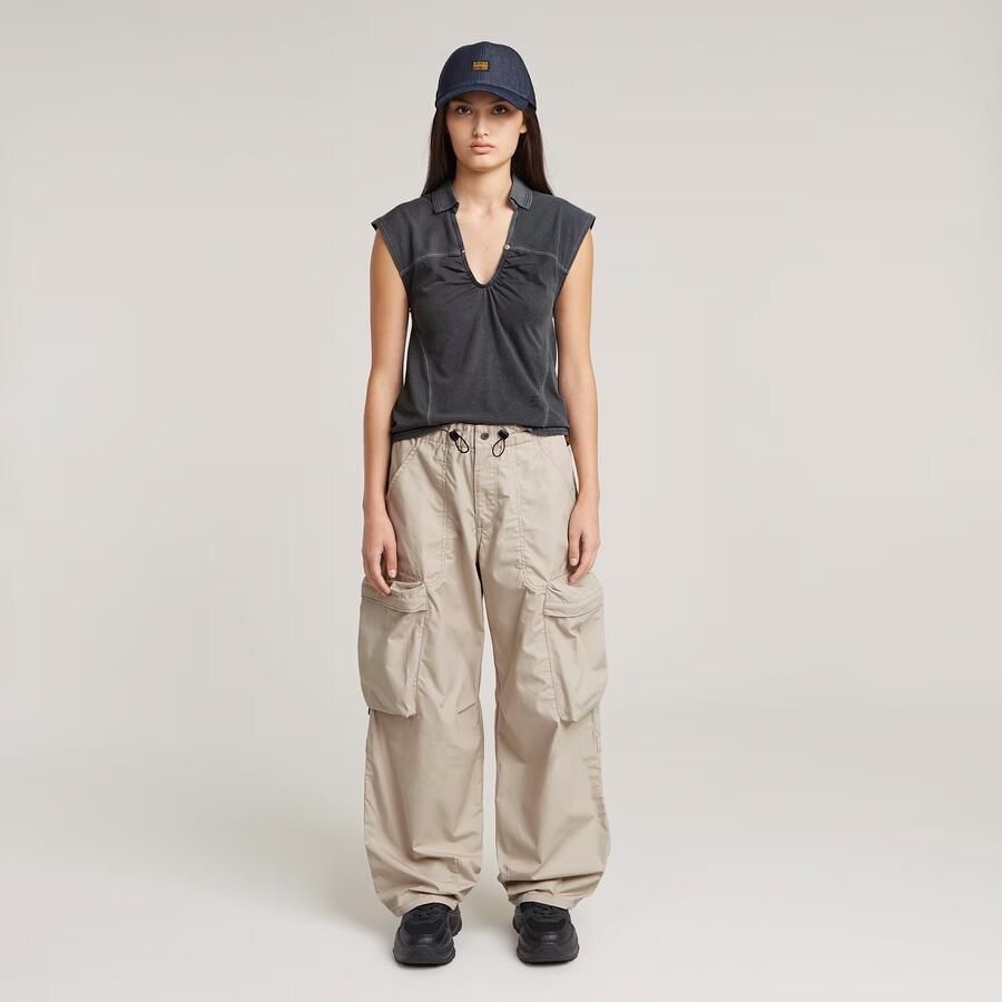 G-Star RAW Balloon High Waist Cargobroek Beige Dames - Foto 2