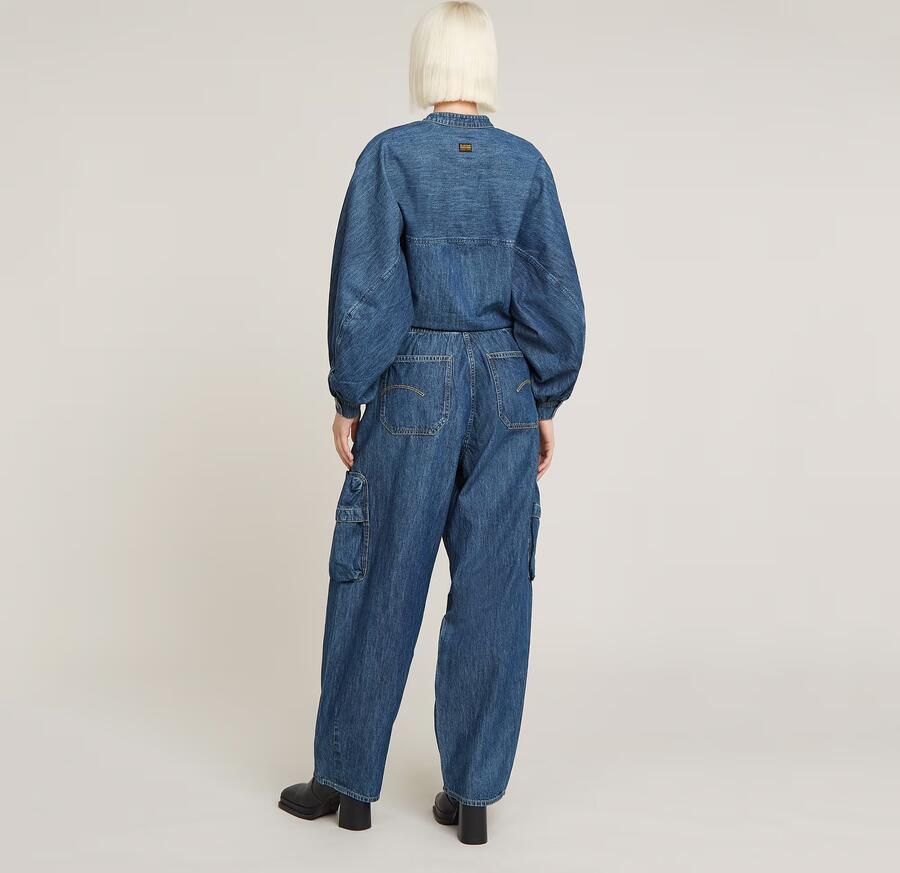 G-Star RAW Balloon Jumpsuit Midden blauw Dames - Foto 5