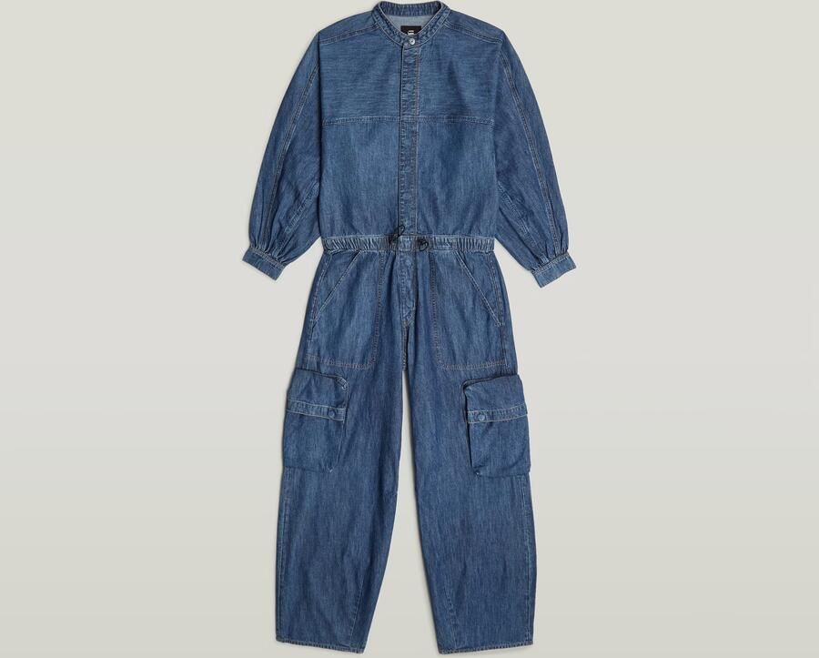 G-Star RAW Balloon Jumpsuit Midden blauw Dames - Foto 6