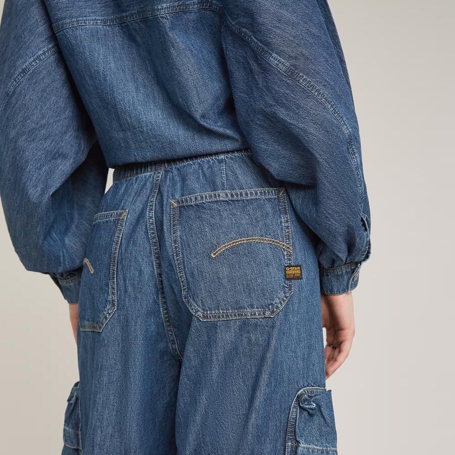 G-Star RAW Balloon Jumpsuit Midden blauw Dames - Foto 2