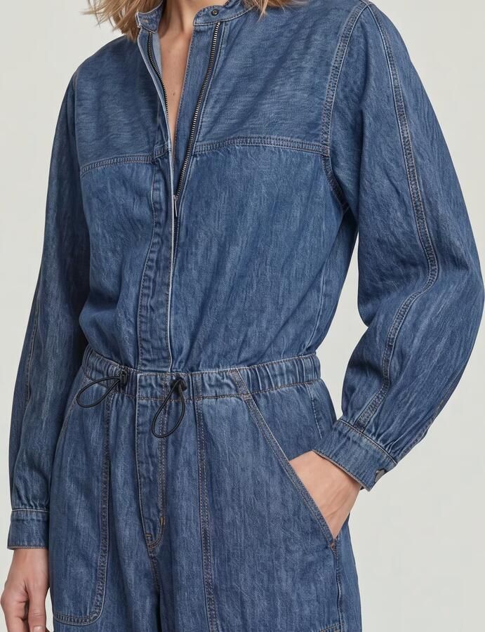 G-Star RAW Balloon Jumpsuit Midden blauw Dames - Foto 7