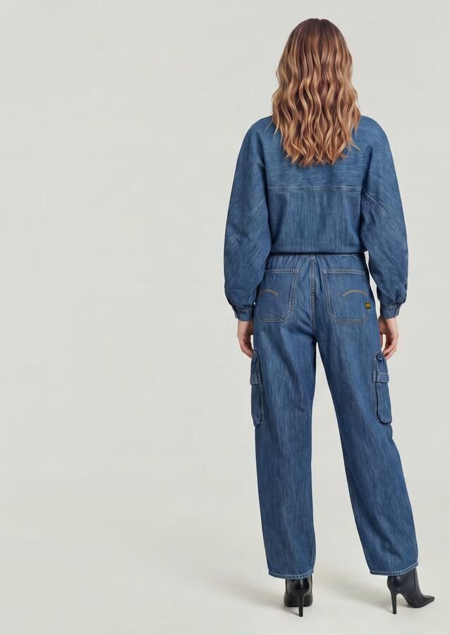 G-Star RAW Balloon Jumpsuit Midden blauw Dames - Foto 5