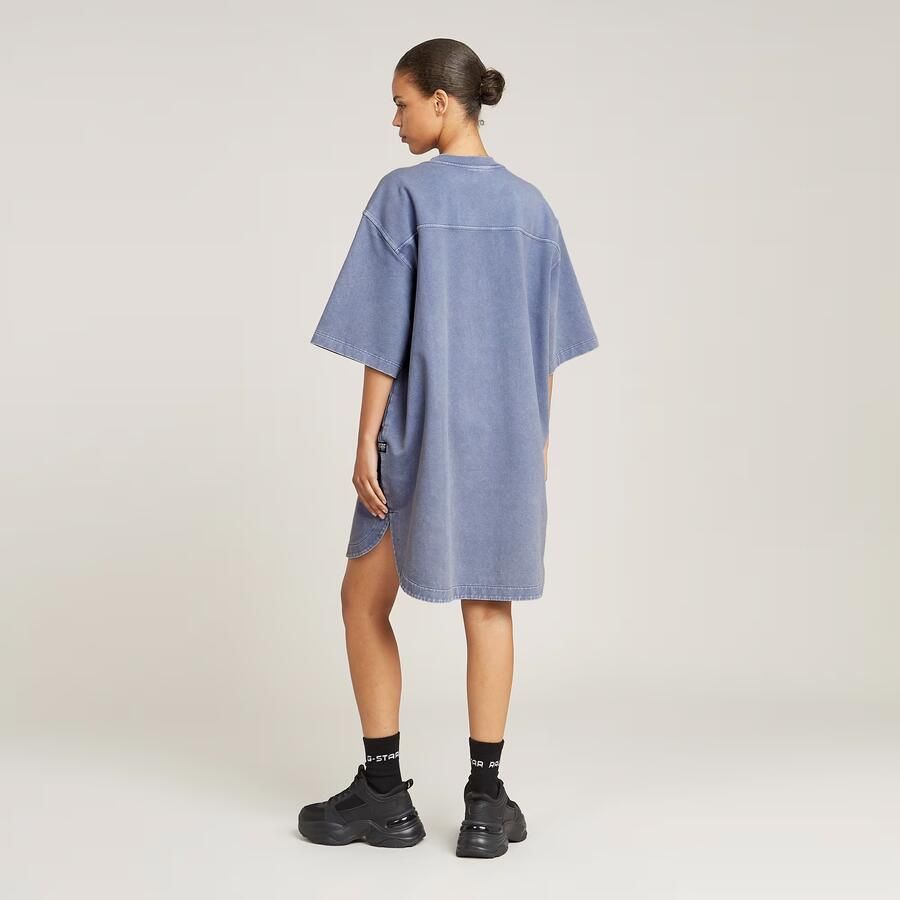 G-Star RAW Balloon Loose Sweater Jurk Lichtblauw Dames - Foto 2