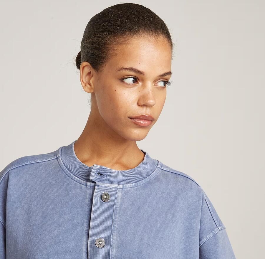 G-Star RAW Balloon Loose Sweater Jurk Lichtblauw Dames - Foto 5