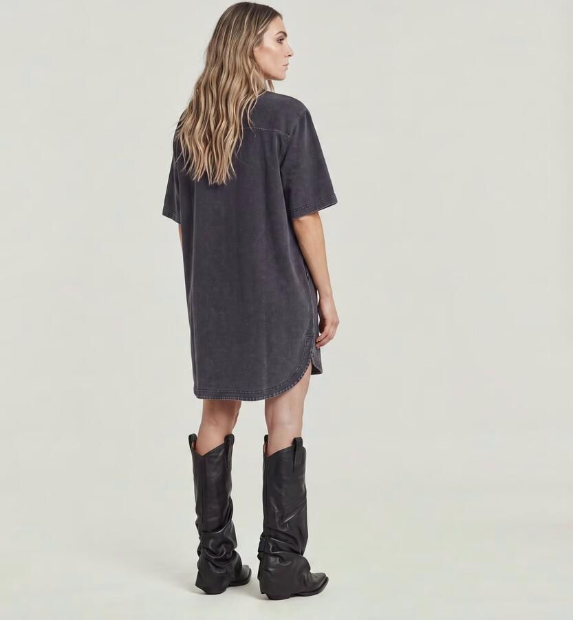 G-Star RAW Balloon Loose Sweater Jurk Zwart Dames - Foto 4