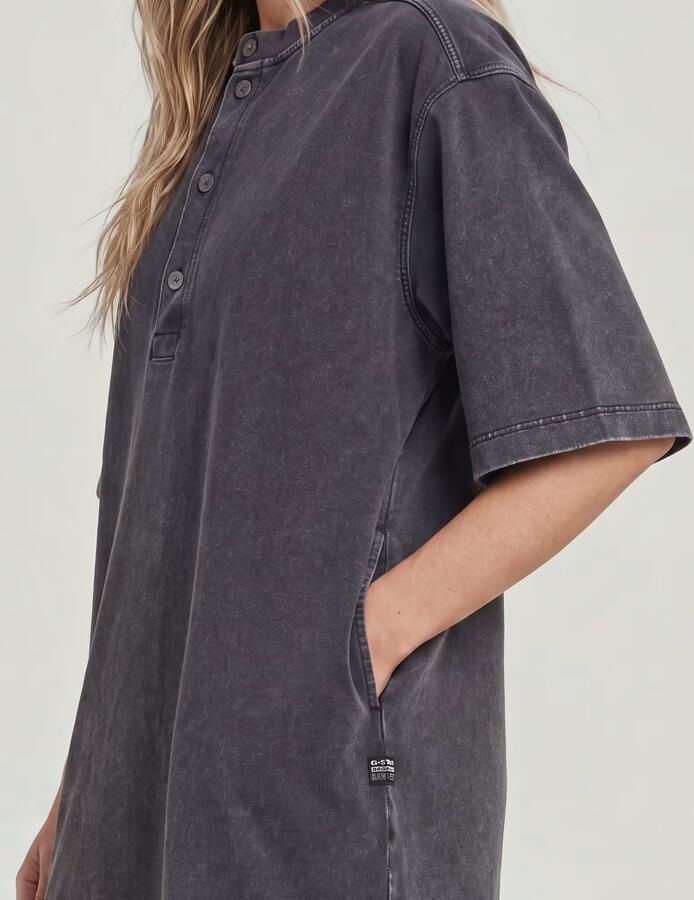 G-Star RAW Balloon Loose Sweater Jurk Zwart Dames - Foto 5