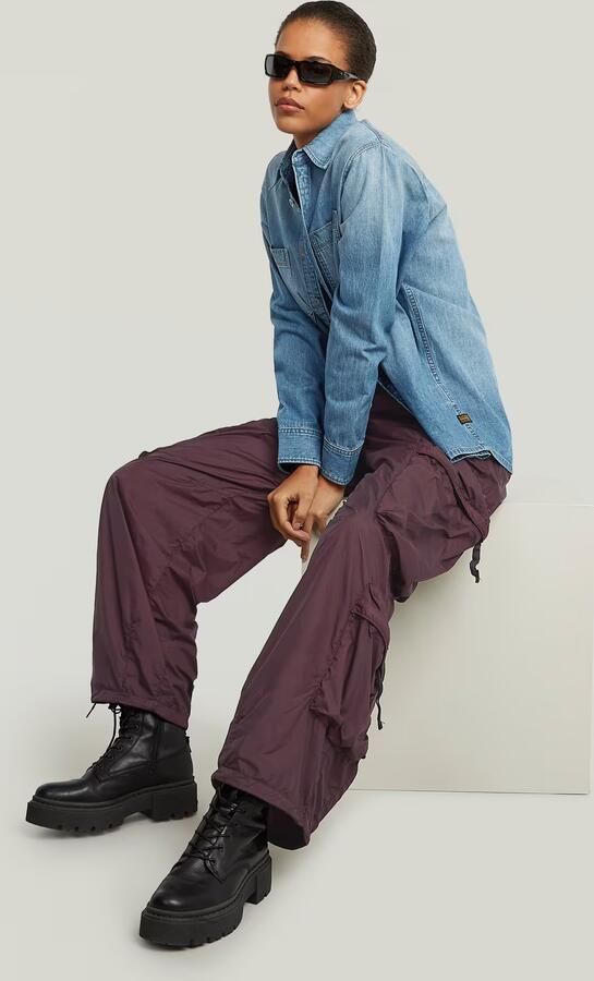 G-Star RAW Balloon Multi Pocket Cargobroek Paars Dames - Foto 5
