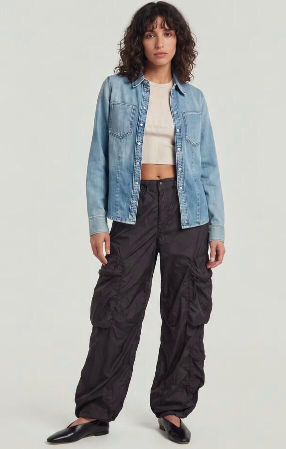 G-Star RAW Balloon Multi Pocket Cargobroek Zwart Dames - Foto 6