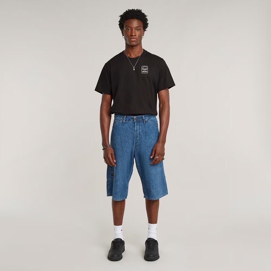 G-Star RAW Bam Logger Short Midden blauw Heren - Foto 2